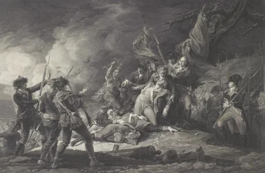 Der Tod von General Montgomery beim Angriff auf Quebec, Dezember 1775
